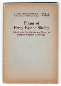 Poems of PERCY BLYTHE SHELLEY ~ Little Blue Book #744 c1925 - Picture 1 of 1