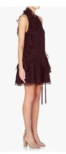 SASS AND BIDE 'The Rewind' Dress Sz 8 Burgundy Oxblood Drape. Sleeveless. Lined. - Picture 1 of 11