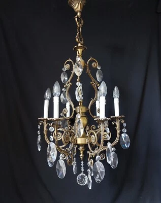  Chandelier Large Vintage Ceiling Light  Lamp Lighting Fixture 6 Lights - Image 1 of 4
