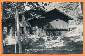 Manitowish WI Welch's Alpine Lodge alte Echtfoto Postkarte um 1940 - Bild 1 von 3