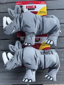 Kong Maxx Ballistic 2-lagiges robustes Hundespielzeug (Rhino, groß) (2er Pack) - Bild 1 von 4