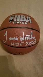 BALONCESTO FIRMADO JAMES DIGN LOS ANGELES LAKERS CON CERTIFICADO DE AUTENTICIDAD - Imagen 1 de 5