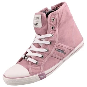 Zapatillas altas de lona para mujer Mustang rosa 1099506/555 - Imagen 1 de 7
