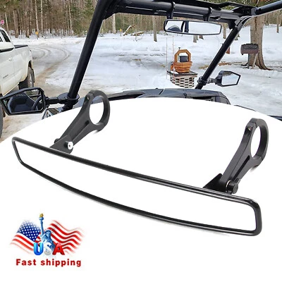 UTV Rear View Center Mirror For 1.75" Roll Bar CANAM MAVERICK Commander 800 1000 - Image 1 of 4