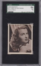 1948 Bowman Movie Stars #16 CAROLE MATHEWS SGC 84 NM 7 - tough in high grade  