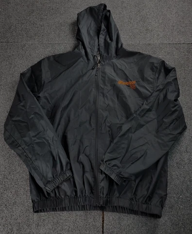 Oregon State Beavers Windbreaker XL Mens Black Long Sleeve Full Zip Hooded Cover