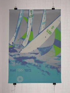 Poster Plakat - Segeln - DIN A1 - Olympiade 1972 München - Otl Aicher - Bild 1 von 1