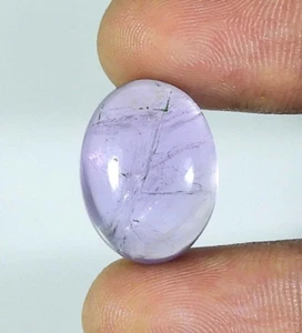 18 Kts. Amethyst Cabochon ovale Form natürlicher loser Edelstein {19x15} mm MI12-66 - Bild 1 von 7