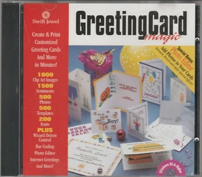 Greeting Card magic PC CD-Rom Game by Cosmi  for Windows 95 - Image 1 of 4
