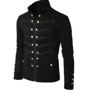 Nueva Chaqueta Militar Para Hombre Abrigo Gótico Victoriano De Colección Informal Abrigos Finos Chaqueta Foto 1 de 4