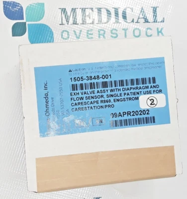 DATEX-OHMEDA OHMEDA 1505-3848-001 EXHALATION VALVE ASSY W/DIAPHRAGM & FLOW - 09APR20202 - NEW