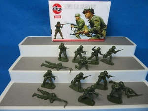 AIRFIX WWII U.S. Infantry Toy Soldiers (54MM) 14 in 7 poses - Picture 1 of 4