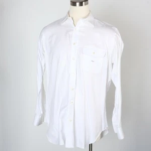 YApre Long Sleeve Button Up Dress Shirt Custom Made White With Initials - Picture 1 of 9