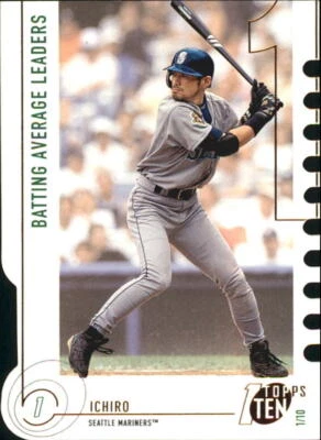 2002 Topps Ten Die Cuts #52 Ichiro Suzuki AVG - NM-MT - Image 1 of 2