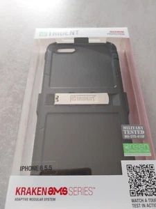 Trident Kraken Maximum Protective Case Cover for Apple iPhone 6 5.5 New Black - Picture 1 of 2