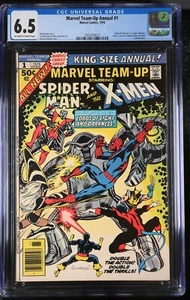 🔑 Marvel Team-Up Annual #1 CGC 6.5 First New X-Men Crossover 1976 Marvel Comics - Bild 1 von 2