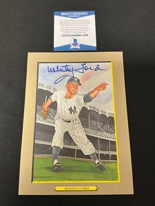 Whitey Ford Signed Auto 1985 Perez-Steele Galleries Great Moments PSA COA - Picture 1 of 3