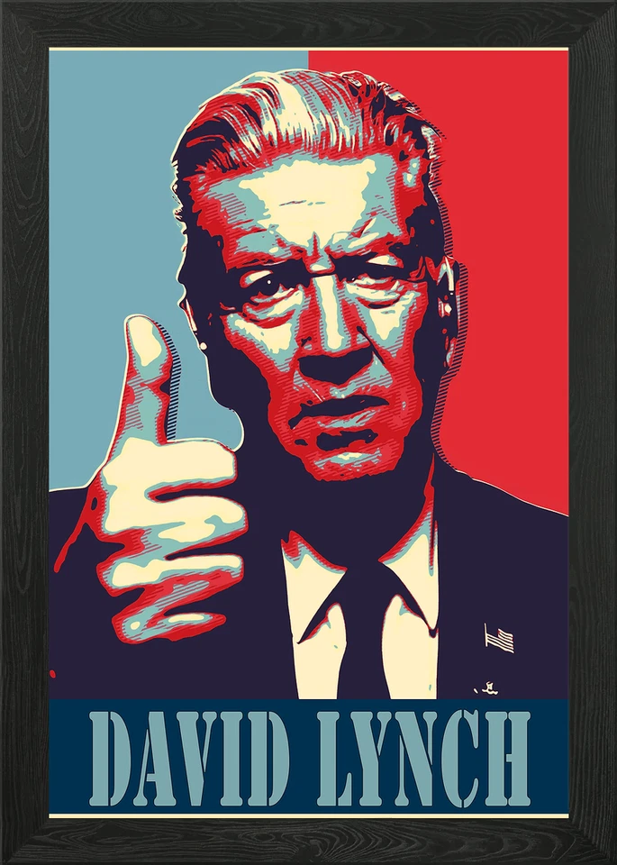 David Lynch Propaganda Poster Framed Wall Art Poster Canvas Print Picture - Image 1 of 1
