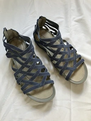 Baretraps Summer Women Sandals Breathable Gladiator Beach 8M Blue Denim Navy - Image 1 of 4