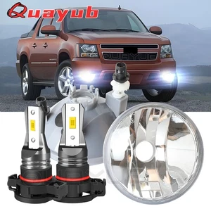 Luces antiniebla cromadas con bombillas aptas para Chevy Tahoe Avalanche Suburban GMC 2007-14 - Imagen 1 de 10