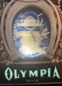 1970s Olympia Beer Dipper/Waterfall Bridge Motion Sign Works - Bild 1 von 9