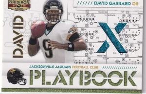 DAVID GARRARD 2008 Donruss Gridiron Gear Playbook Jersey X's #7 187/250 Jaguars - Picture 1 of 2