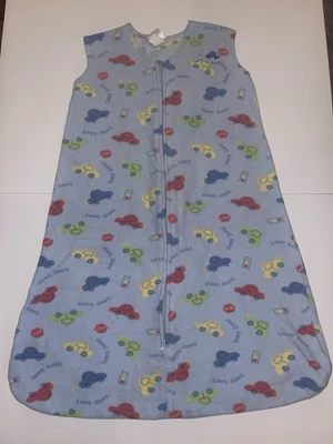 Saco de dormir Halo XL 18-24 meses azul carros cobertor de lã vestível sem mangas - Imagem 1 de 3