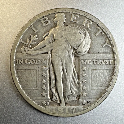 1917 S Type 2 Standing Liberty Quarter S1lver US Coin - Image 1 of 4