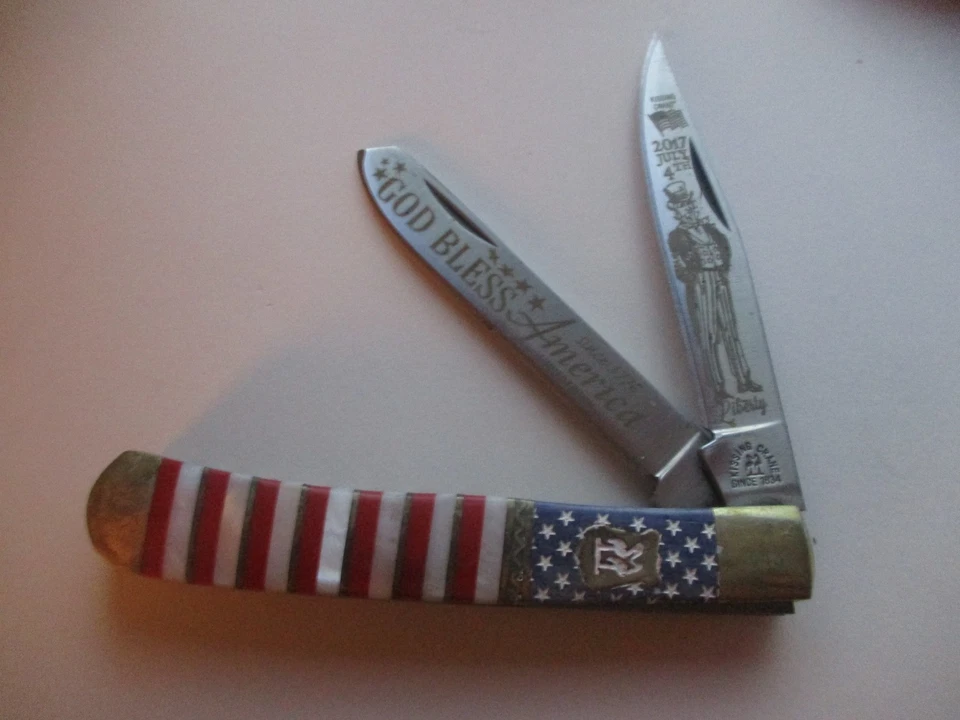 #443 NAVAJA DE BOLSILLO GRÚA BESO DIOS BENDIGA AMÉRICA Foto 1 de 1