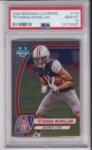 2024 Bowman Chrome University Tetairoa McMillan #170 PSA 10 - Bild 1 von 1
