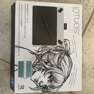 Wacom Intuos Draw CTL490 Digital Drawing and Graphics Tablet - White - Photo 1/7