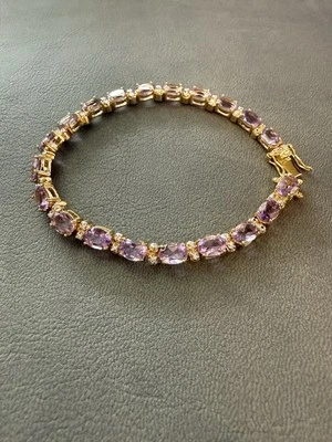 Amatista y diamante 9,08 quilates 18 kgp Foto 1 de 4