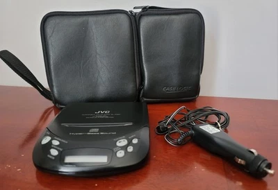 JVC ▪︎ XL-P60 ▪︎ (Portable CD Player) w/ Car Charger & Case Logic Case - Image 1 of 4