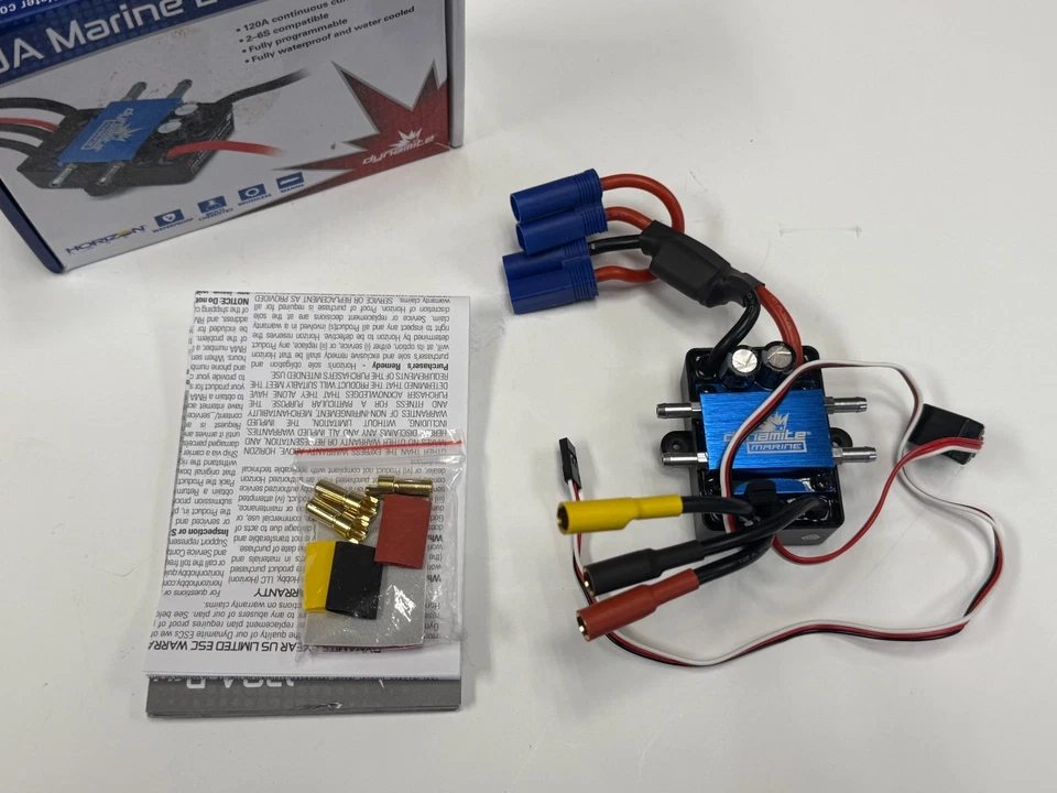 Dynamite 120A Brushless Marine Boat ESC Electronic Speed Control 2-6S DYNM3875 - Image 1 of 3