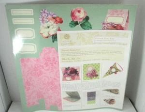 NEW Anna Griffin Favor Box Kit, Make Lovely Favor Boxes, Floral Pattern - Picture 1 of 6