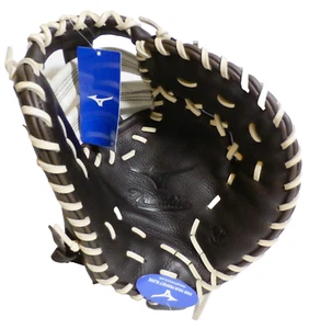 MIZUNO FRANCHISING 12,5" GXF 90B3 GUANTO PRIMA BASE IN PELLE MARRONE E BEIGE BICOLORE - Foto 1 di 9