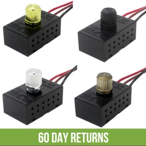 Zing Ear ZE-03-1 Inline Rotary Dial Table Lamp Light Dimmer Switch 3 Way 3 Wire - Picture 1 of 15