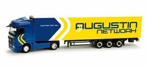 HERPA - MERCEDES Actros LH08 con rimorchio frigorifero AUGUSTIN NETWORK - 1/8... - Foto 1 di 1