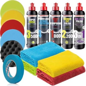 Politur Autopolitur Polierpad Menzerna Polierpaste 3in1 Zubehör Set - Bild 1 von 6