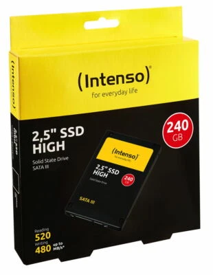 Intenso SSD interne Festplatte High Performance 3D Nand 2,5 Zoll 240GB SATA III - Bild 1 von 2