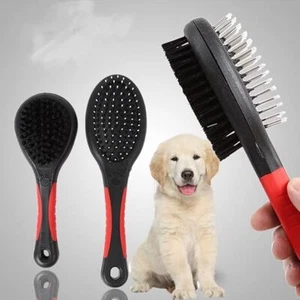Doppelseitige Haustierpflegebürste, Hunde Welpen Pflege Massagekamm für Hunde Katzen - Bild 1 von 9