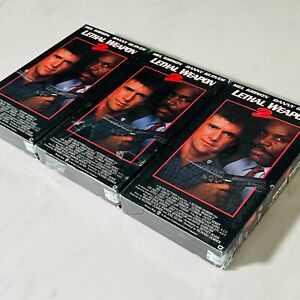 Lethal Weapon 2 - Lot of 3 VHS - New / Sealed - Watermark - Mel Gibson