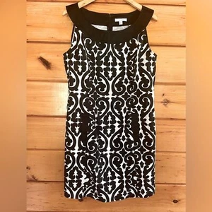 Abito donna elegante dressbarn tubino smanicato cotone taglia 14 fantasia - Foto 1 di 4