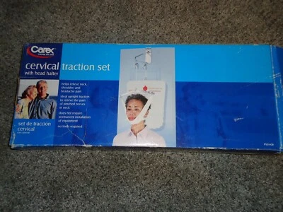 Juego de tracción cervical Carex con soporte de cabeza nuevo montaje de puerta Foto 1 de 2