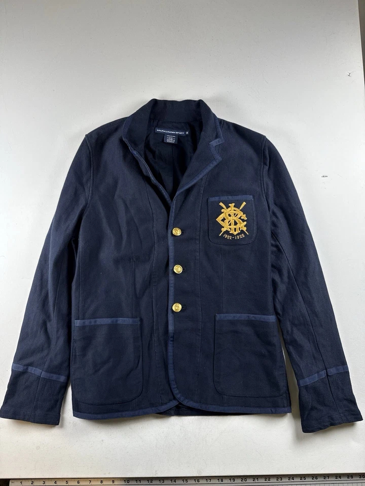 De colección. Blazer Ralph Lauren Sport Etiqueta Azul Para Mujer Yate Náutico Azul Marino Talla 14 Foto 1 de 4