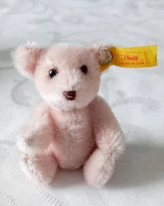 STEIFF Teddy, #030406, 10cm, Rosa, Historische Steiff Miniatur - Bild 1 von 6