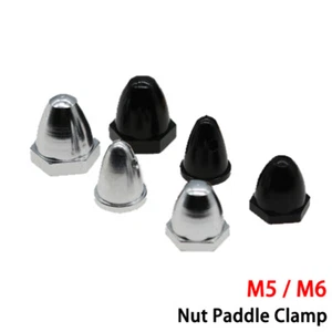 Abrazadera de paleta de tuerca hélice de motor M5/M6 tapa tuerca hélice abrazadera redonda adaptador fijo - Imagen 1 de 7