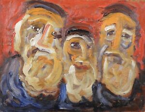 9 x JACQUES ENDZEL (1927-2014) SIGNED FRENCH OILS ON BOARD / PANEL - PORTRAITS 