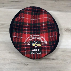 Sombrero Plano de Golf Scotland Turnberry St. Andrews Gleneagles Muirfield Tartan a Cuadros - Imagen 1 de 10