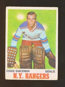 1970-71 O-Pee-Chee #68 Eddie Giacomin New York Rangers hockey card AA-25 - Picture 1 of 1